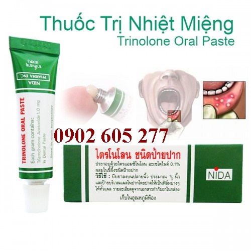 Kem trị nhiệt miệng Trinolone Oral Paste Thái Lan